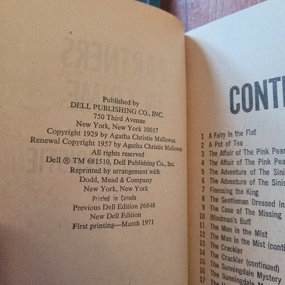 Vintage Agatha Christie - Partners In Crime 1971 - Picture 3 of 3